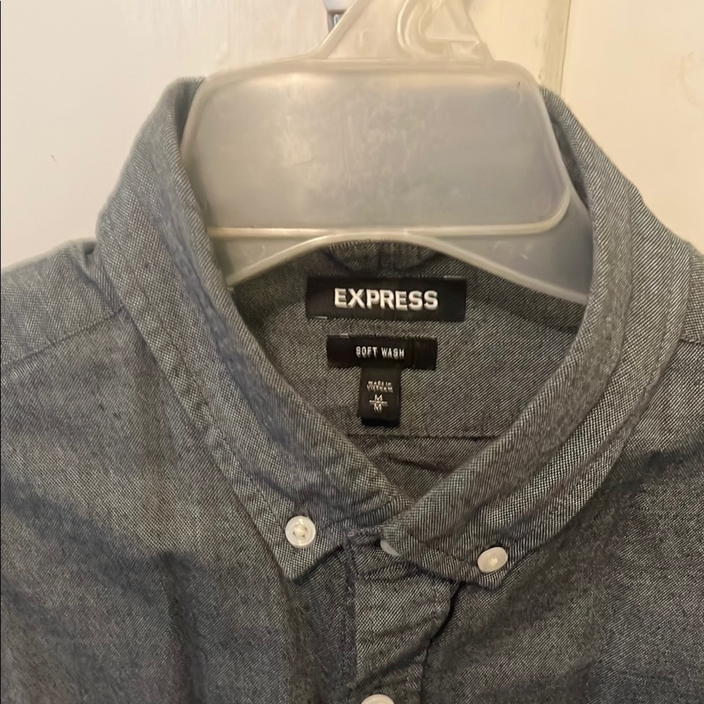 Express Men's Gray Shirt